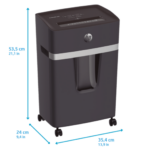 HP Pro Shredder 10MC Evrak İmha Makinesi/Kağıt Kırpma Makinesi - Mikro kesim-2x15mm-20lt - Görsel 4