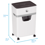 HP OneShred 10MC Evrak İmha Makinesi/Kağıt Kırpma Makinesi - Mikro kesim-2mm x 15mm-20lt - Görsel 4