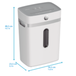 HP OneShred 12CC Evrak İmha Makinesi / Kağıt Kırpma Makinesi - Çapraz kesim- 4mm x 35mm-23lt - Görsel 4