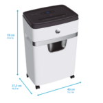 HP OneShred 12MC Evrak İmha Makinesi / Kağıt Kırpma Makinesi - Mikro kesim-2x15mm-25lt - Görsel 4