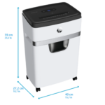 HP OneShred 18CC Evrak İmha Makinesi / Kağıt Kırpma Makinesi - Çapraz/Parçacık kesim-4mm x 35mm-25lt - Görsel 4