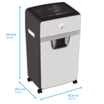 HP OneShred 24CC Evrak İmha Makinesi / Kağıt Kırpma Makinesi - Çapraz /Parçacık kesim -4mm x 35mm-30lt - Görsel 4