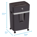 HP Pro Shredder 15CC Evrak İmha Makinesi / Kağıt Kırpma Makinesi - Çapraz/Parçacık kesim-4x35mm-20lt - Görsel 4