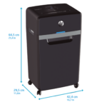 HP Pro Shredder 24CC Evrak İmha Makinesi/Kağıt Kırpma Makinesi - Çapraz/Parçacık kesim-4x35mm-30lt - Görsel 4