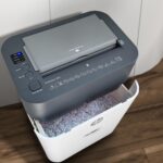 HP OneShred Auto 100CC Otomatik Beslemeli Evrak İmha Makinesi-P4-Çapraz kesim-4,3x12mm-17lt - Görsel 7