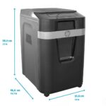 HP Pro Shredder Auto 200CC Otomatik Beslemeli 200 sayfa Evrak İmha Makinesi-P4-Çapraz kesim-4x20mm-32,2lt - Görsel 5