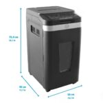 HP Pro Shredder Auto 400CC Otomatik Beslemeli 400 sayfa Evrak İmha Makinesi-P4-Çapraz kesim-4x12mm-53lt - Görsel 5